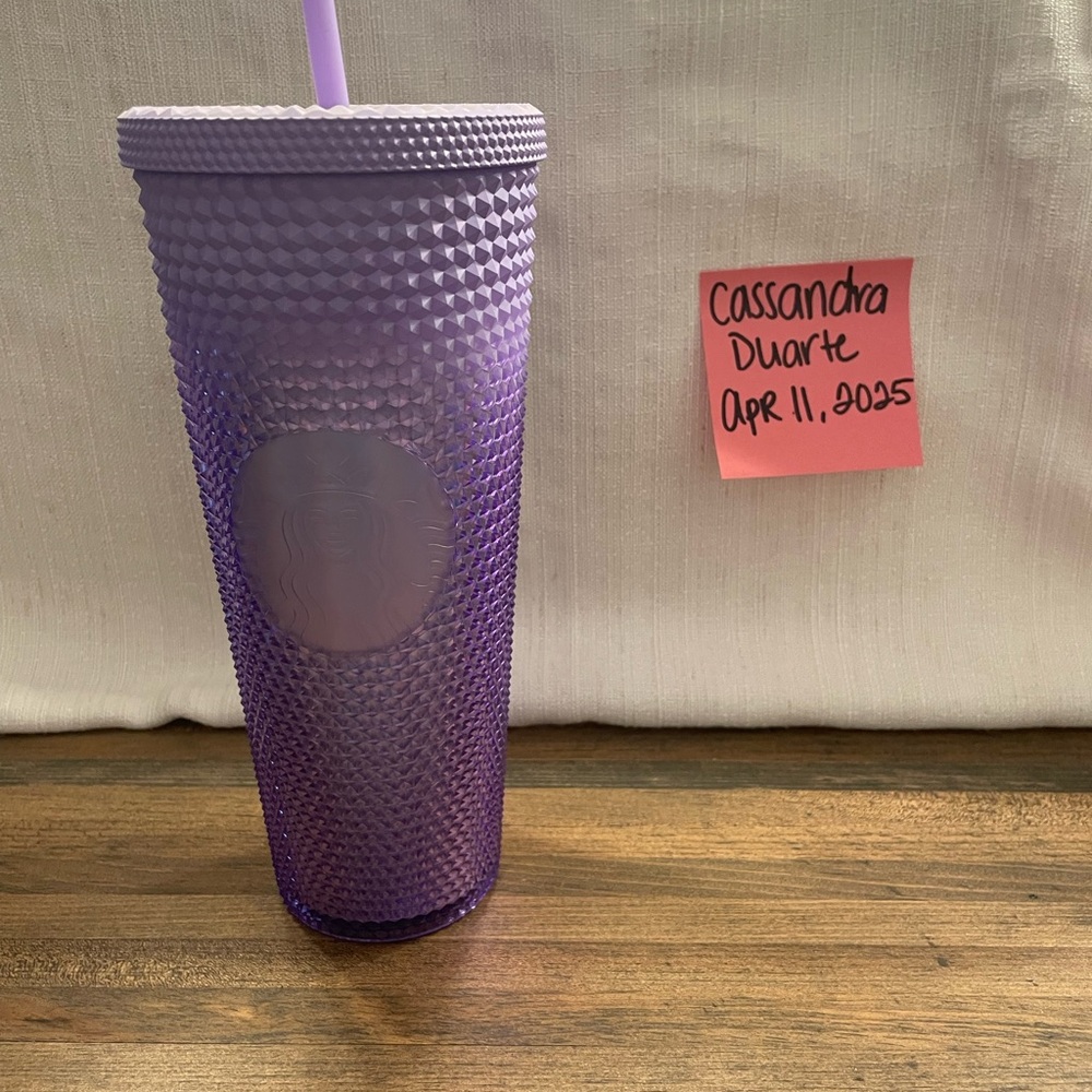 Starbucks Studded Ombré Purple Tumbler with Straw